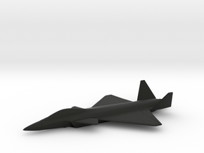 SAAB FS2020 Concept Stealth Fighter in Black Premium Versatile Plastic: 1:144