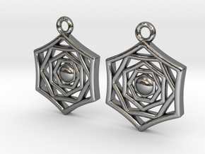 Hexaflower in Polished Silver