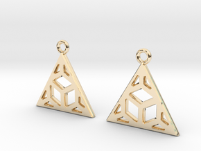 Hexa'n tria in 14k Gold Plated Brass