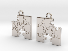 Puzzle in Rhodium Plated Brass