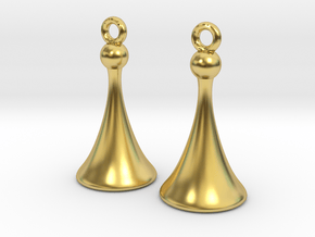 Old style pawn in Polished Brass