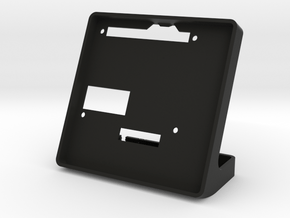 Base for HyperPixel 4.0 Square Touch (screw mount) in Black Premium Versatile Plastic