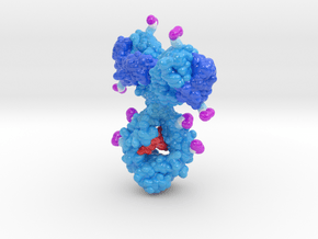 Antibody Drug Conjugate x8 in Glossy Full Color Sandstone: Extra Small