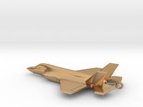 F-35B Keychain in Polished Bronze: 6mm