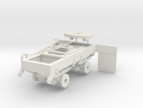 1/16th Tandem Axle Converter Truck Dolly in White Natural Versatile Plastic