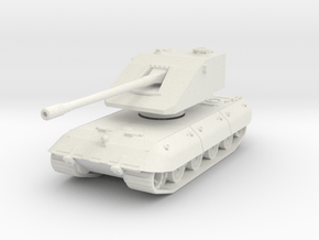E-100 Ausf D version 2 1/72 in White Natural Versatile Plastic