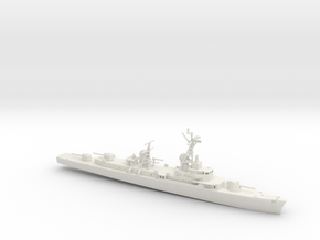 1/700 Scale USS Hull Destroyer in White Natural Versatile Plastic
