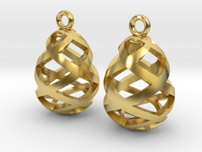 Egg openwork in Polished Brass