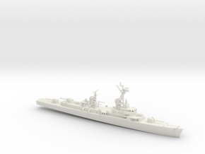 1/600 Scale Forrest Sherman Destroyer w 3 in guns in White Natural Versatile Plastic
