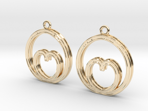 Egg of love in 14k Gold Plated Brass