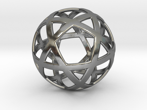 PENTASPHERE 24mm in Polished Silver