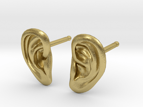 Ear-rings in Natural Brass