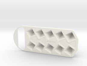 Ice Mold in White Processed Versatile Plastic