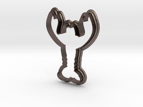 Lobster Cookie Cutter XL in Polished Bronzed-Silver Steel