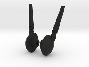 G1 Jetfire Antenna VF-1D in Black Smooth Versatile Plastic