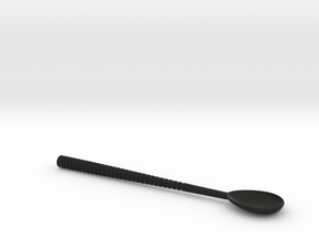 Byte Glossectomy Spoon (Shallow Head) in Black Smooth Versatile Plastic