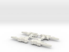 TF Generations Autobot Standard Handgun (Set of 4) in White Natural Versatile Plastic: Small
