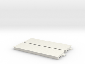 Narrow Gauge Station platform  in White Natural Versatile Plastic: 1:160 - N