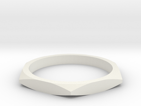 nut ring all sizes in White Natural Versatile Plastic: 5 / 49