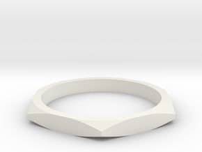 nut ring all sizes, multisize in White Natural Versatile Plastic: 5 / 49