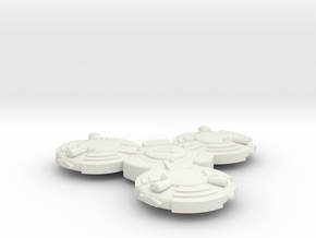 Omni Scale Andromedan Battle Station (BATS) SRZ in White Natural Versatile Plastic