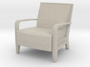 Serengeti Lounge Chair 1:12 scale in Natural Sandstone