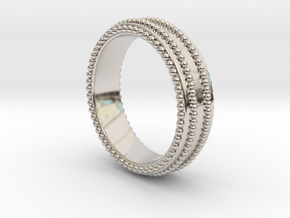 Ring Wedding Band Men Ring CAD Design-RNN-M in Platinum