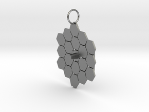 James Webb Space Telescope Mirrors Pendant in Natural Silver