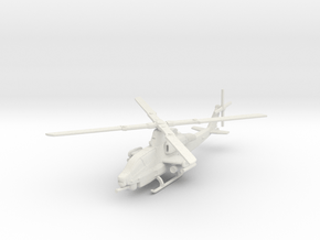 Bell AH-1Z Viper Attack Helicopter in White Natural Versatile Plastic: 1:200