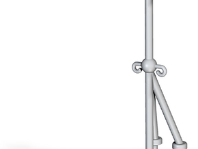 Stanchion68mm2BallSternPost-14th in Tan Fine Detail Plastic