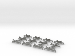 1/128 Scharnhorst funnel assembly/boat racks in Gray PA12