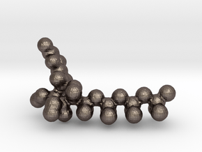 ATP - Adenosine Triphosphate Molecule in Polished Bronzed Silver Steel
