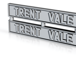 CR72 Trent Vale name boards in Tan Fine Detail Plastic