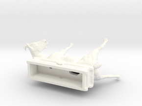 Fainting Goat- "Art is long, life is short" in White Smooth Versatile Plastic