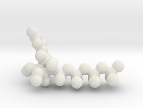 ATP - Adenosine Triphosphate Molecule in White Natural Versatile Plastic