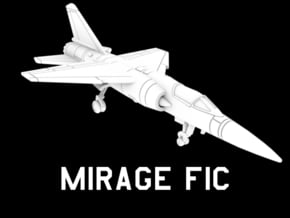 Mirage F1C (Clean) in White Natural Versatile Plastic: 1:200