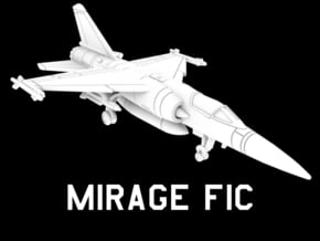Mirage F1C (Loaded) in White Natural Versatile Plastic: 1:200