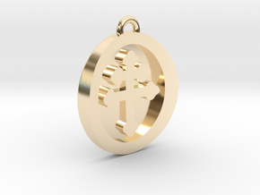 PENDANT TEAM RING in 14K Yellow Gold