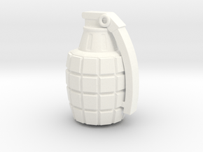 Captain Action - Sgt Fury - Grenade in White Processed Versatile Plastic