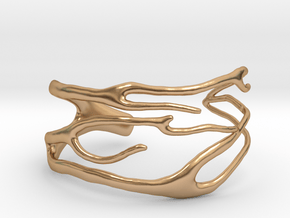 Coral 3 Branch Cuff Bracelet in Polished Bronze