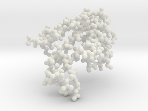 Cobratoxin Molecular Model in White Natural Versatile Plastic