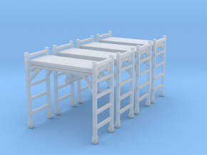 Scaffolding Unit (x4) 1/87 in Smooth Fine Detail Plastic