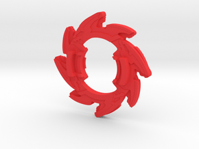 Dragoon G Attack Ring (Right Spin variant) in Red Processed Versatile Plastic