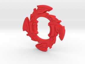 Dragoon GT Attack Ring (Right Spin variant) in Red Processed Versatile Plastic