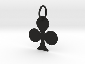 Creator Keychain in Black Smooth Versatile Plastic
