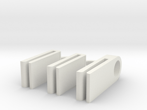 Air Assist Hose Clips for xTool M1 laser in White Natural Versatile Plastic