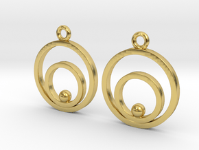 Circles and ball in Polished Brass