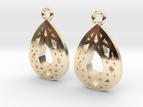 Pear cut in 14k Gold Plated Brass