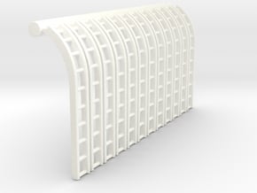 12x Flexi Tank Wagon Ladders in White Processed Versatile Plastic: 1:120 - TT