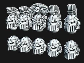 Iron Skull Helmets - Style 2 in Tan Fine Detail Plastic: Medium